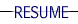 Resume